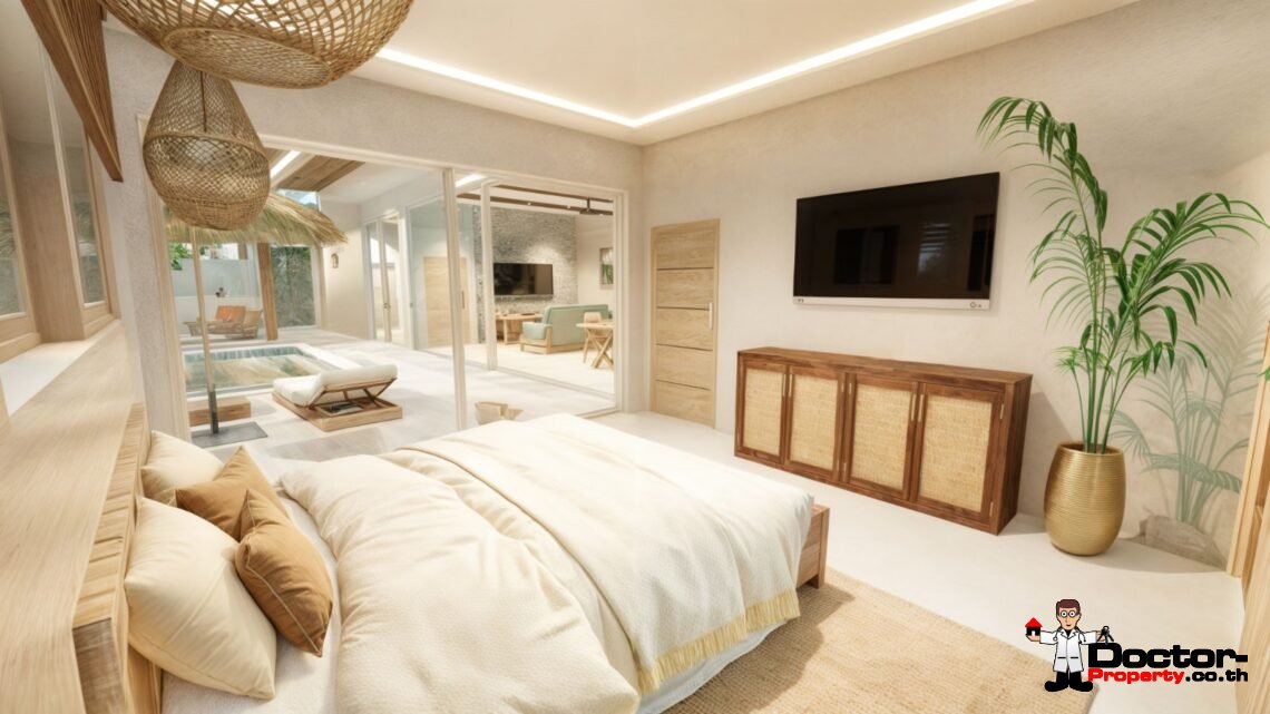 New 2-Bedroom Bali-Style Pool Villa in Bangrak, Koh Samui